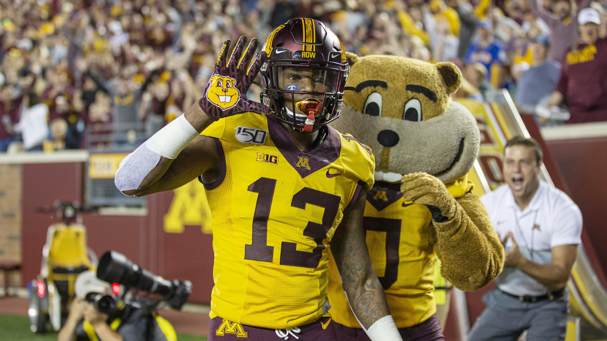 After a breakout year, Bateman opted to say goodbye to the college game—which became a moot point when the Big 10 canceled its season.